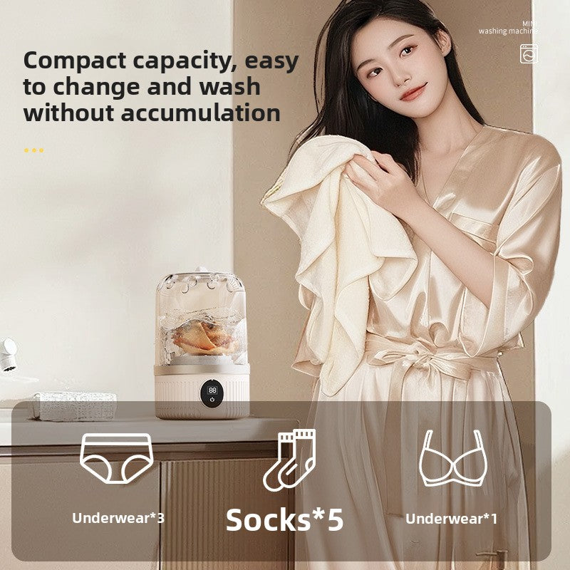 Small portable underwear washing machine